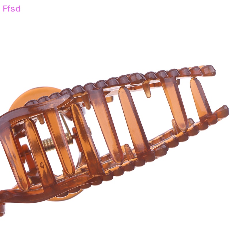{Ffsd} Kẹp Tóc Kiểu Móng Vuốt Cá Mập Bằng Acrylic Màu Thạch Bán Chạy Cho Nữ