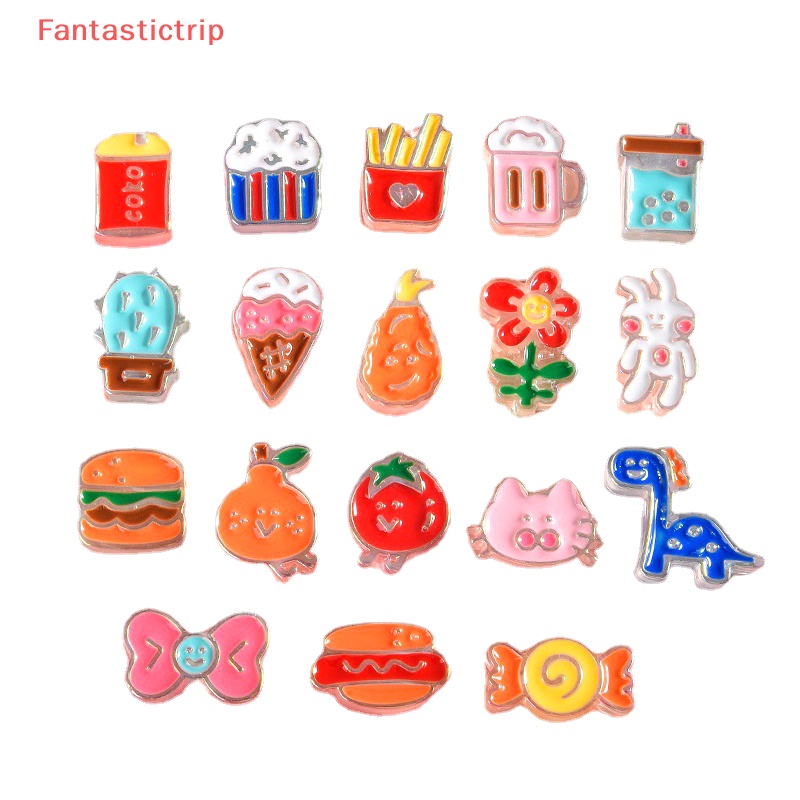 [Fantastictrip] Set 10 Phụ Kiện Trang Trí Tóc / Điện Thoại Mô Phỏng Diy Mới