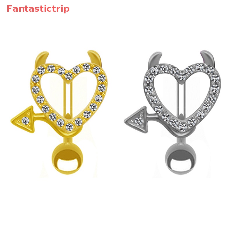 [Fantastictrip] Khuyên Rốn Bằng Thép Hình Trái Tim Phong Cách Mới