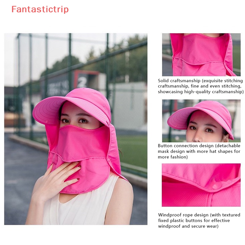 [Fantastictrip] Mũ Rộng Vành Chống Nắng Chống Tia Uv Có Thể Tháo Rời Mới Cho Xe Hơi