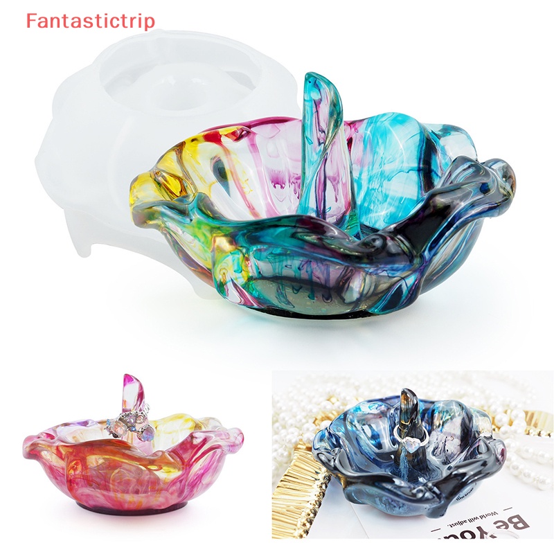 Khuôn Silicon Làm Nhẫn Thủ Công Hình Hoa Hồng Độc Đáo Mới