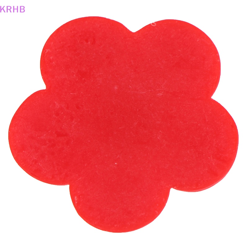 Bộ 10 Bông Hoa Đỏ Mini Bằng Resin Cho Trang Sức Mới