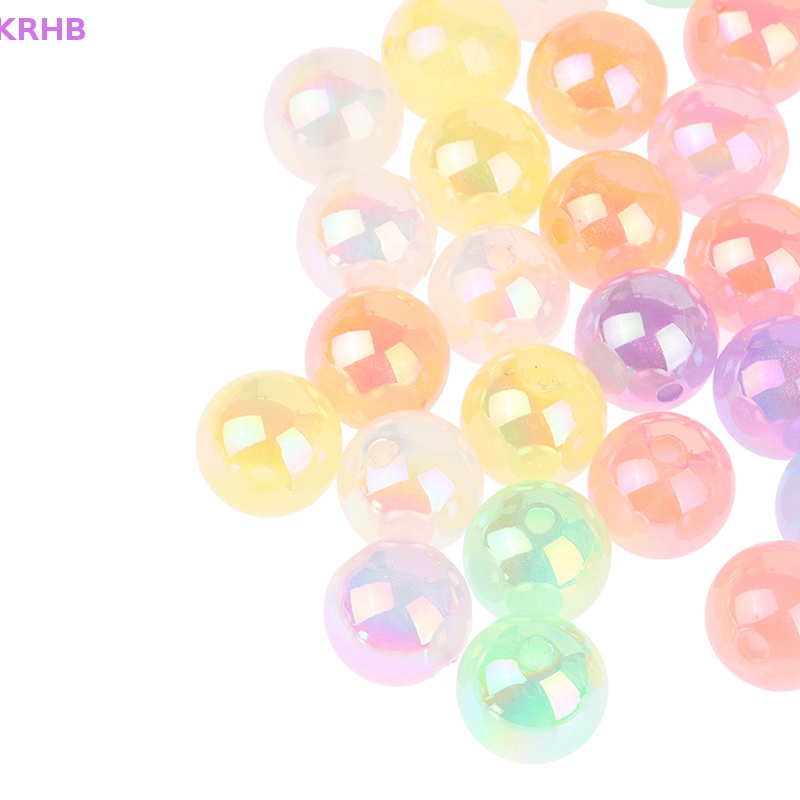 Set 10 Hạt Cườm Tròn Dạ Quang 16mm Dùng Để Làm Đồ Trang Sức Thủ Công Mới