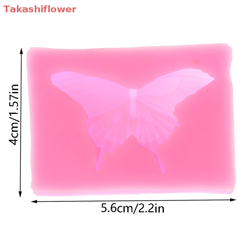 Khuôn Silicone Làm Bánh Kẹo / Sô Cô La / Đất Sét Hình Bướm 3D DIY