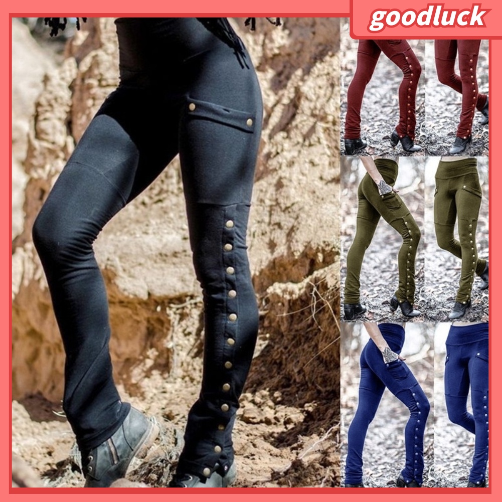 Quần Legging Dài Lưng Cao Màu Trơn Thời Trang Cho Nữ