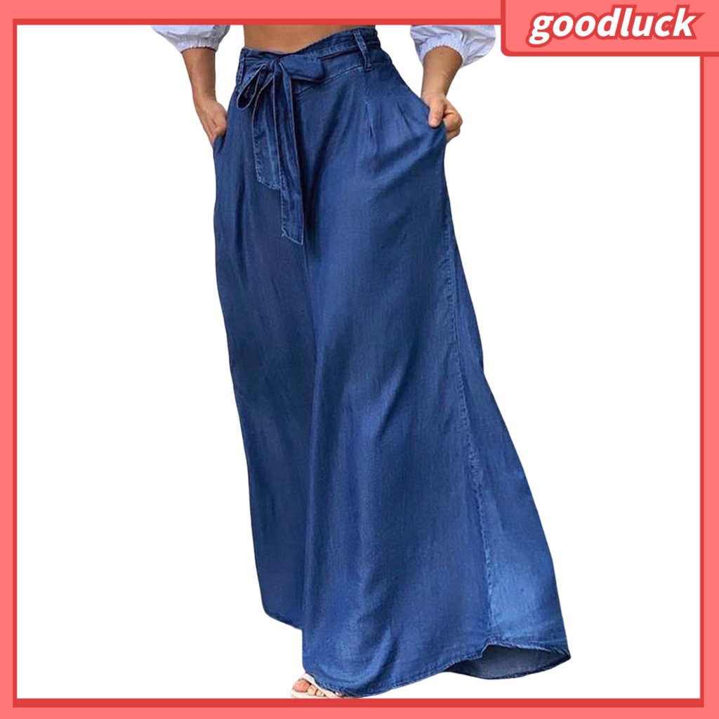 Quần Dài Ống Rộng Màu Sắc Thời Trang Cho Nữ