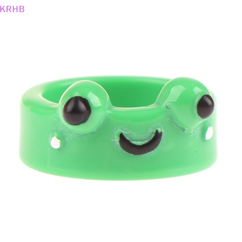 1 Hộp Đựng Nhẫn Trang Sức Hình Chú Ếch Xanh Lá / Hồng / Xanh Lá Mới