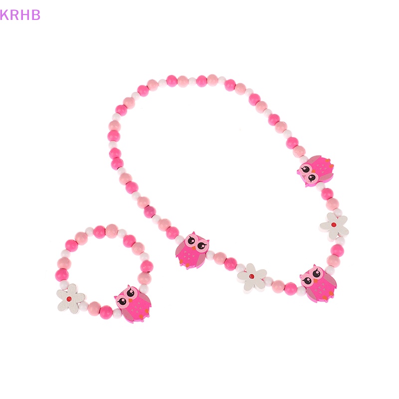 1 Vòng Tay Chuỗi Hạt Mặt Hình Động Vật Dễ Thương Mới