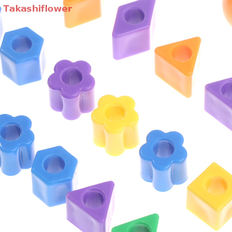 Set 50 Hạt Xỏ Dây Làm Đồ Chơi Giáo Dục Cho Bé