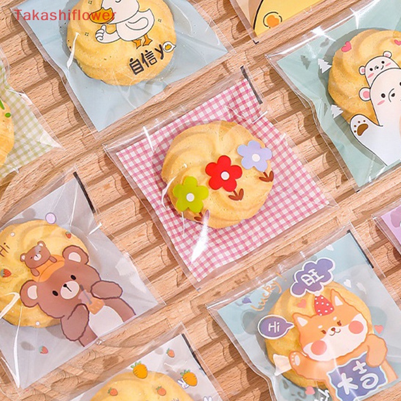 Set 100 Túi Nhựa Trong Suốt Đựng Bánh Kẹo Tiện Dụng