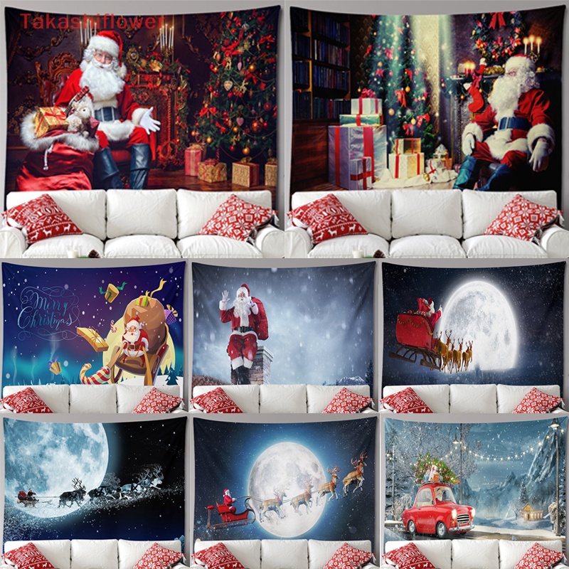 Thảm Treo Tường Trang Trí Chủ Đề Giáng Sinh 100 * 75CM