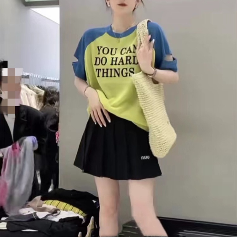 Áo Thun Tay Ngắn In Họa Tiết Monogram Thời Trang Mùa Hè 2023 Cho Nữ