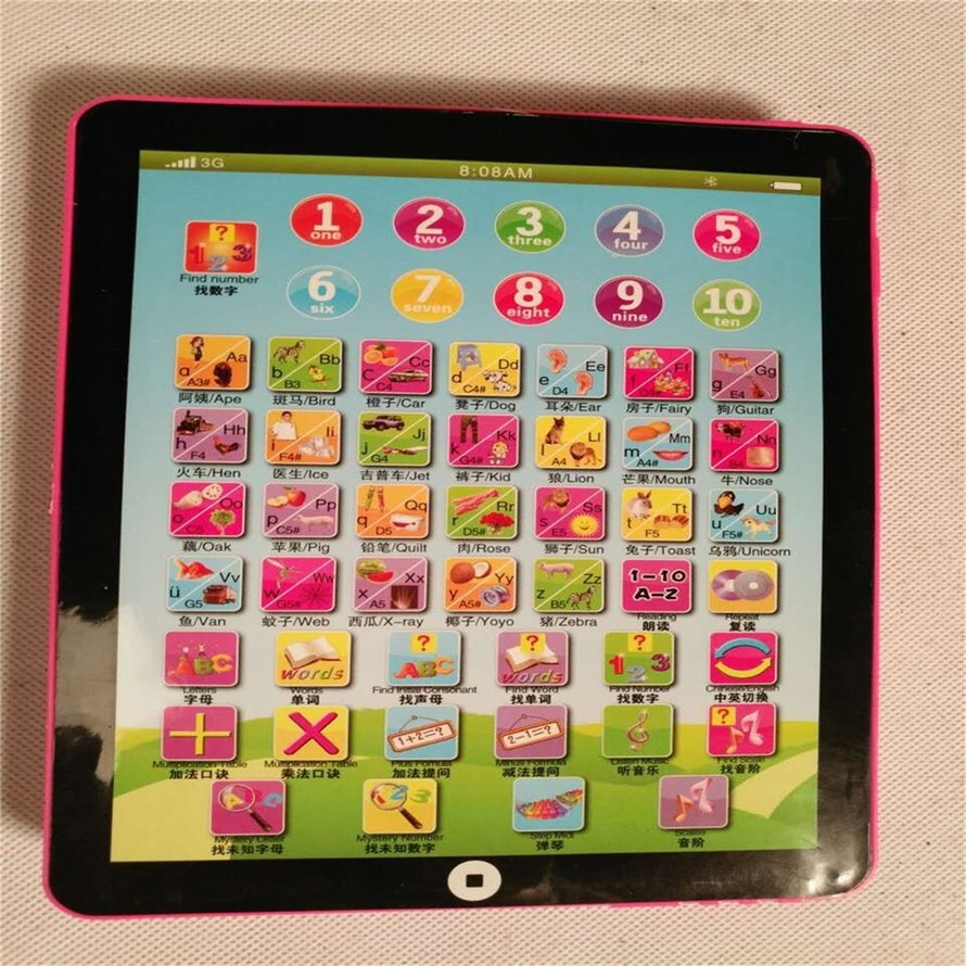 Tablet Smart Children Learning English Portable Kids Computer Tablets