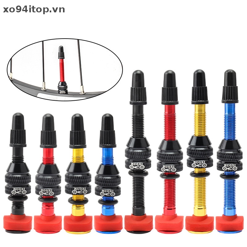 Xoitop Set 2 Van Xe Đạp 40mm 60mm F / V CNC Bằng Hợp Kim Đồng Thau