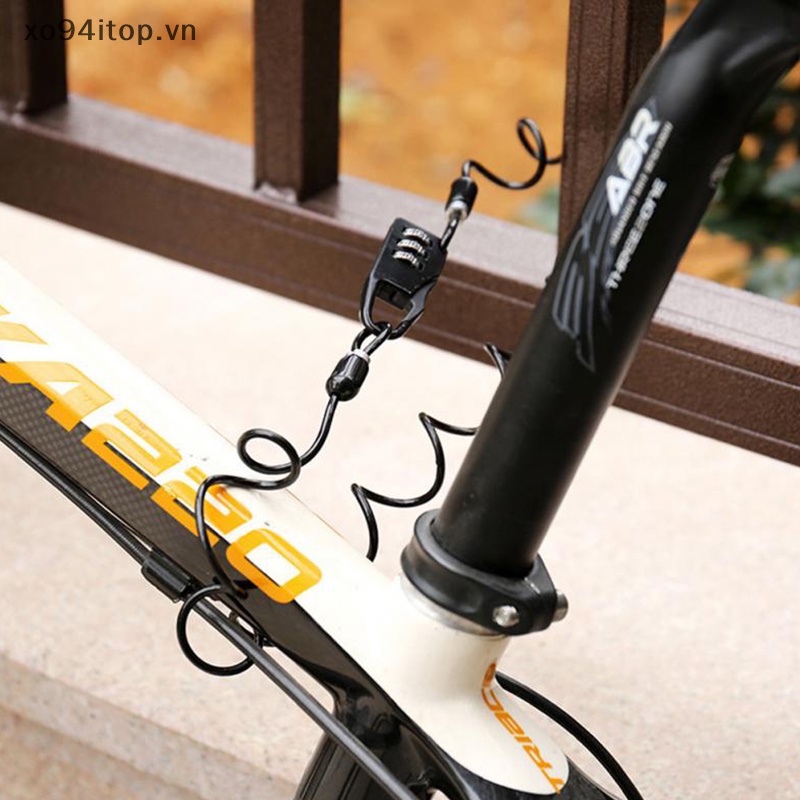 Ổ Khóa Mật Khẩu 3 Chữ Số Bằng Thép Di Động Tiện Dụng Cho Nón Bảo Hiểm