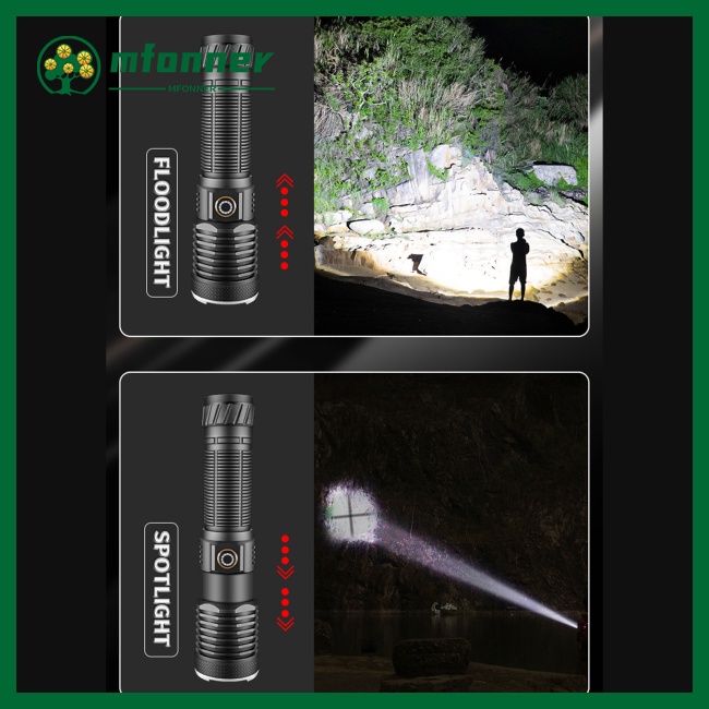 Đèn Pin Mfonner 30w Xhp50 4 Mức Độ Có Thể Sạc Lại Siêu Sáng