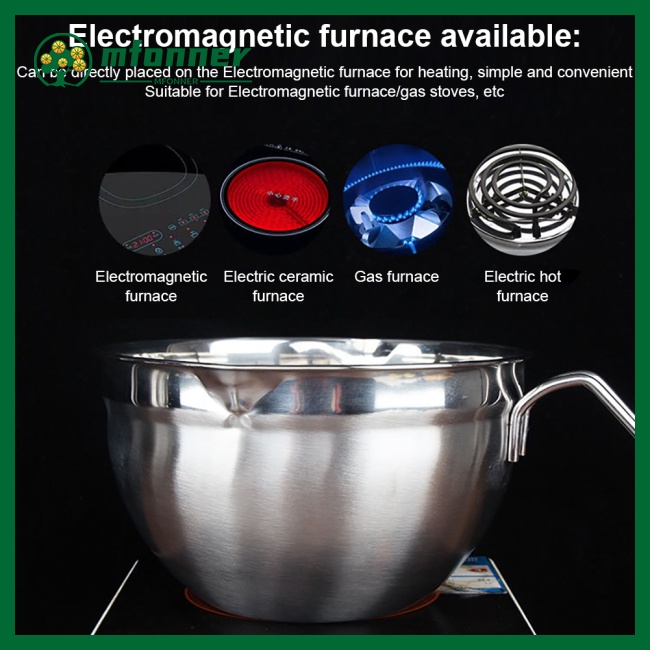 Bát Trộn Bằng Thép Không Gỉ Có Tay Cầm Bằng Silicone Tiện Dụng