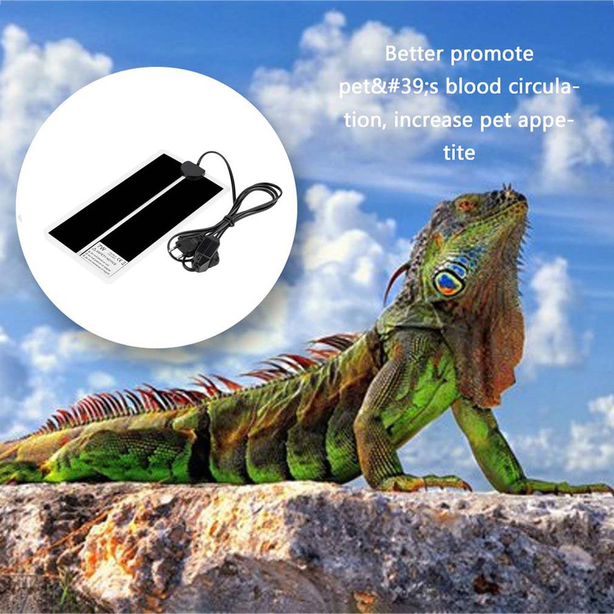7W EU 220V Adjustable Temperature Reptile Heating Heater Mat Heating Pad For Pet