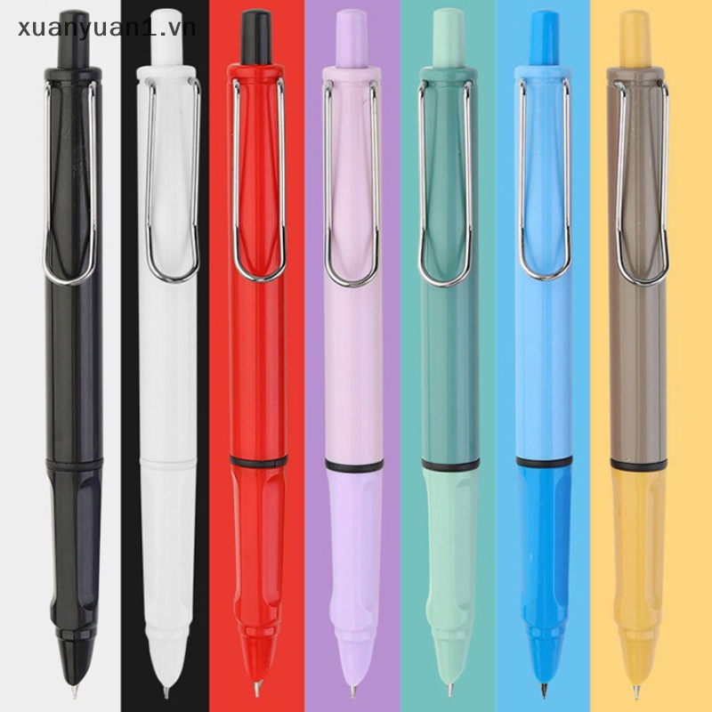 Bút Mực Dạng Nhấn Ngòi 0.38mm Có Thể Thu Gọn Tiện Dụng Cho Văn Phòng / Trường Học