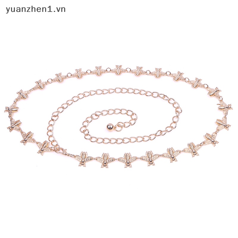 Thắt Lưng Khóa Kim Loại Hình Ong Thời Trang Cho Nữ