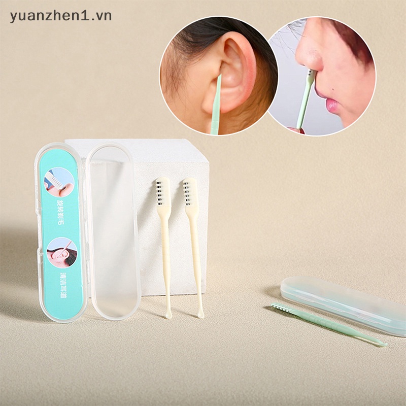 Dụng Cụ Tỉa Lông Mũi Và Tai Hai Đầu Di Động Kèm Hộp Đựng