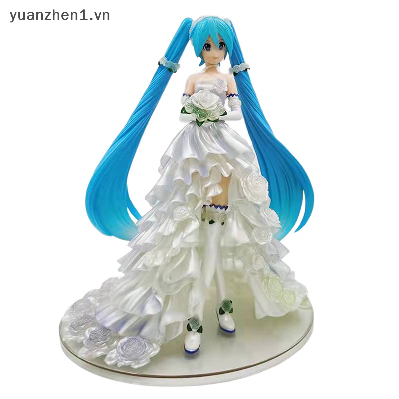 Mô Hình Nhân Vật Hatsune Miku Mặc Đầm Cưới 18cm
