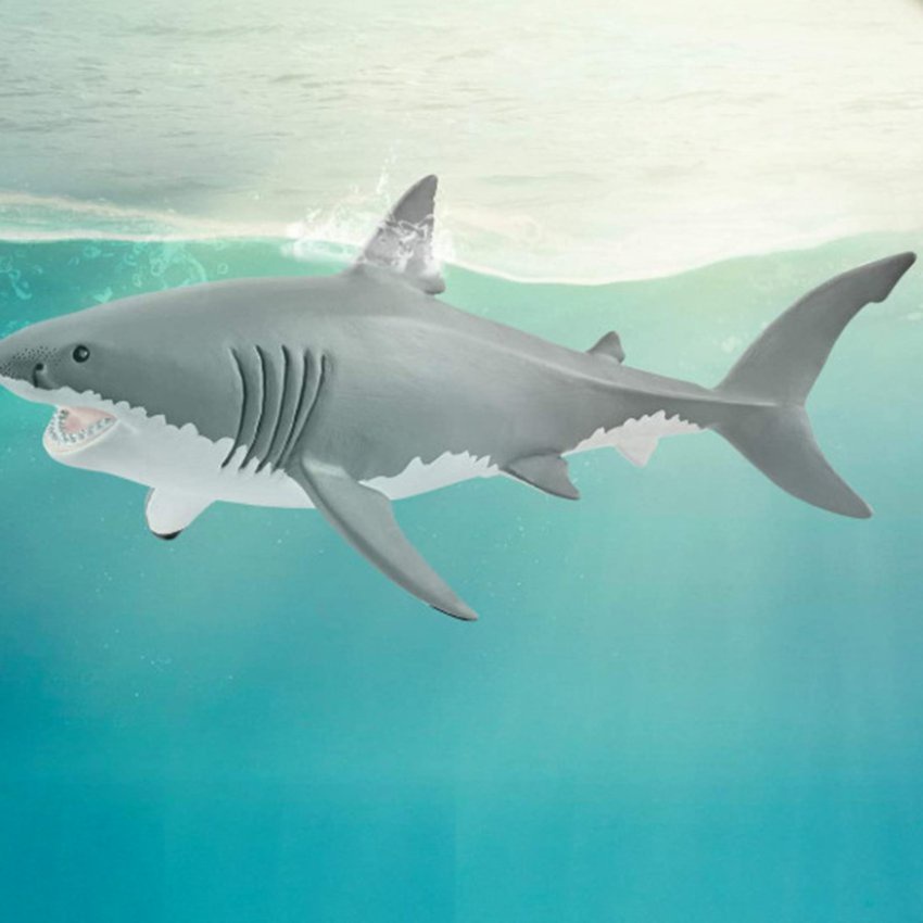 Simulation Shark Ocean Sea Life Simulation Animal Model Shark Action Toys