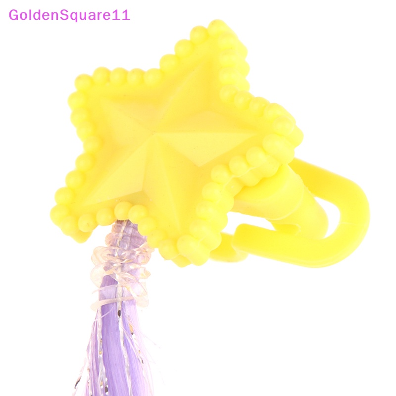 Set 2 Kẹp Tóc Hình Búp Bê Mini Màu Vàng Dễ Thương