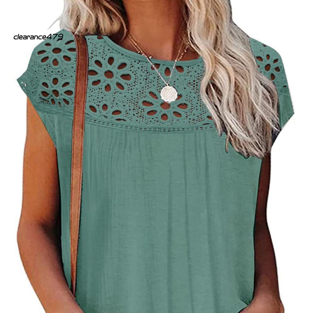 Áo Thun Phối Ren Thời Trang Mùa Hè 479 Cho Nữ Mã 479