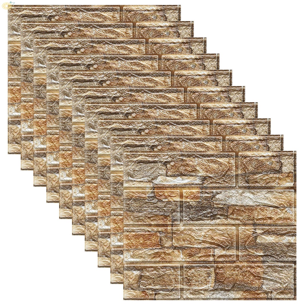 【VARSTR】Wall Stick Peel Removable Tile Waterproof 350*380mm Bedroom Decoration