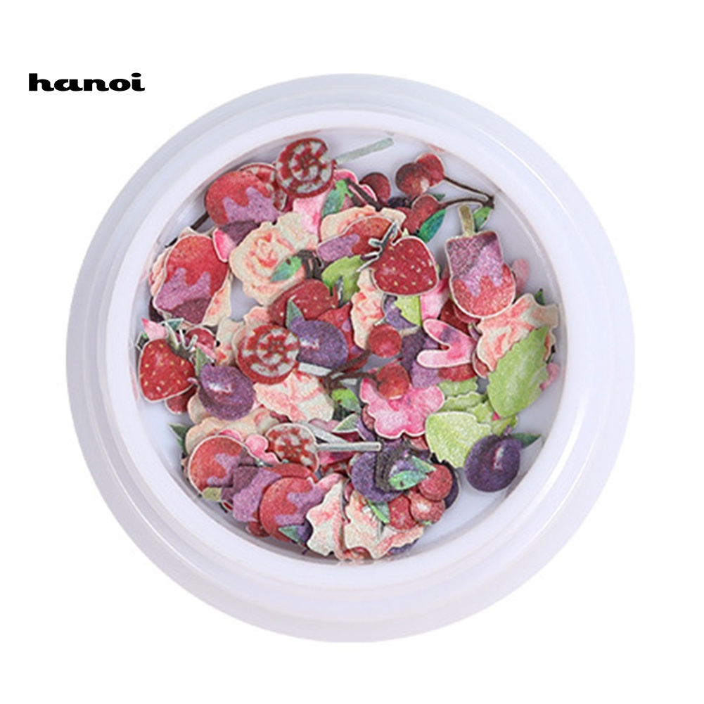 Set 2 Hộp Kim Sa Hình Động Vật / Hoa / Bướm / Côn Trùng Trang Trí Móng Nghệ Thuật