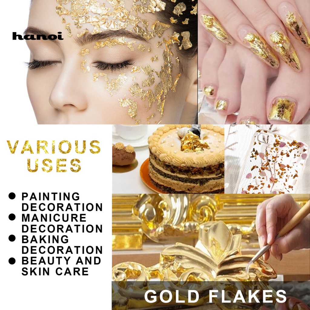 Set 2 Cuộn Giấy Foil Trơn Mịn Trang Trí Móng Tay Thủ Công Sang Trọng