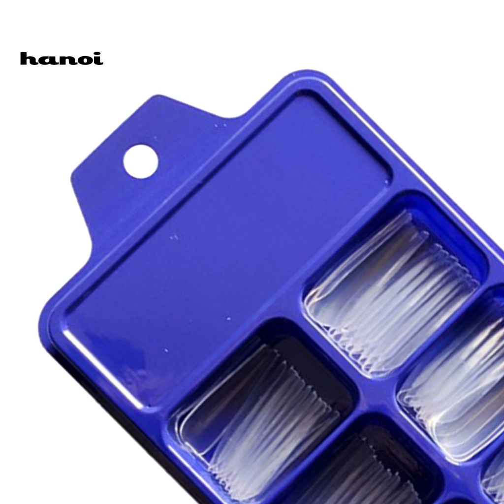 Set 100 Móng Tay Giả Trong Mờ Không Phai Màu Thời Trang DIY