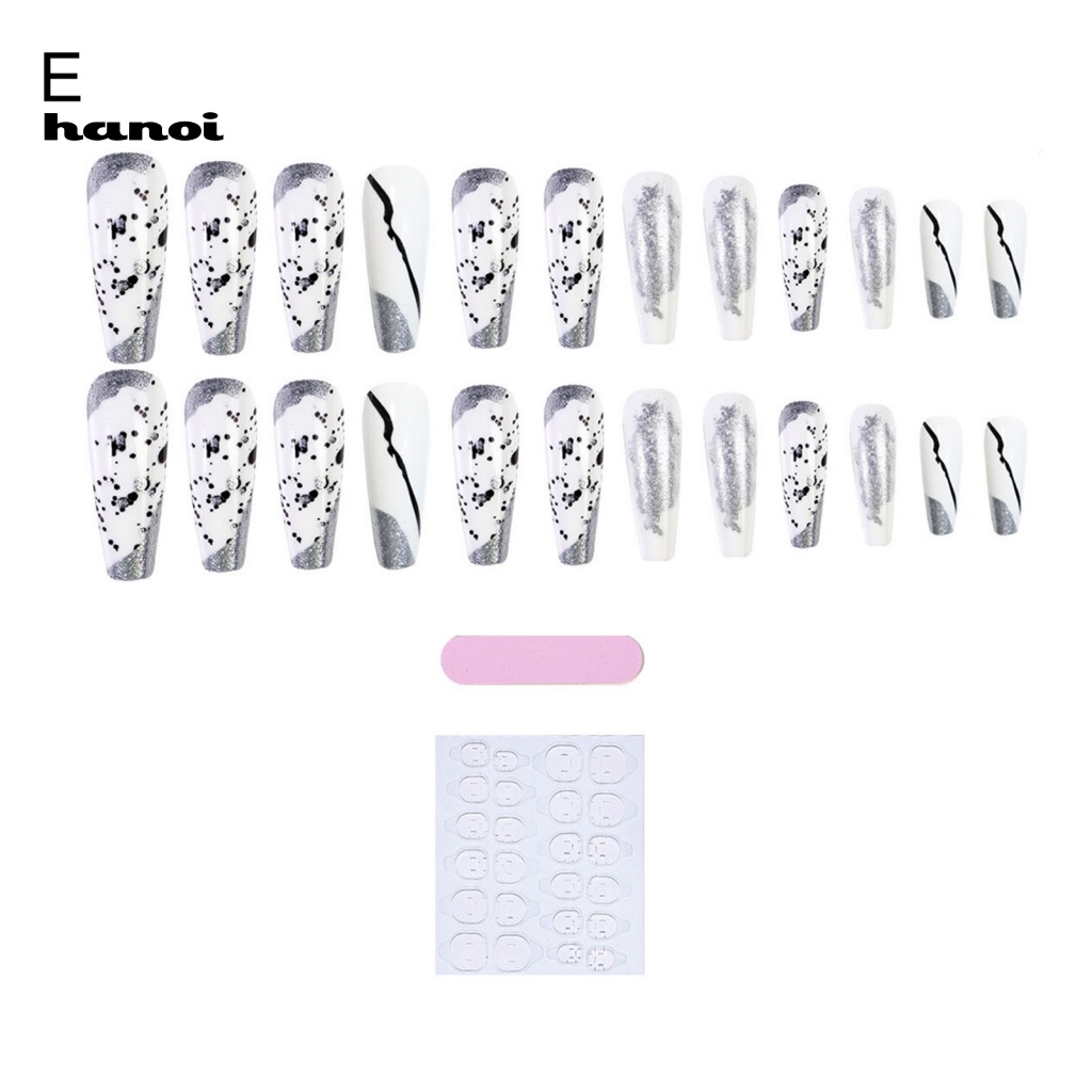 Set 24 Móng Tay Giả Siêu Mỏng Sang Trọng Cho Nữ