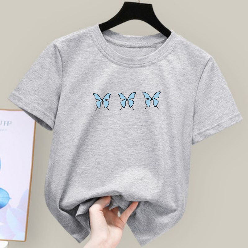 Áo Thun Unisex Tay Ngắn Siêu Nhẹ Cho Bé Trai 1-12 Tuổi