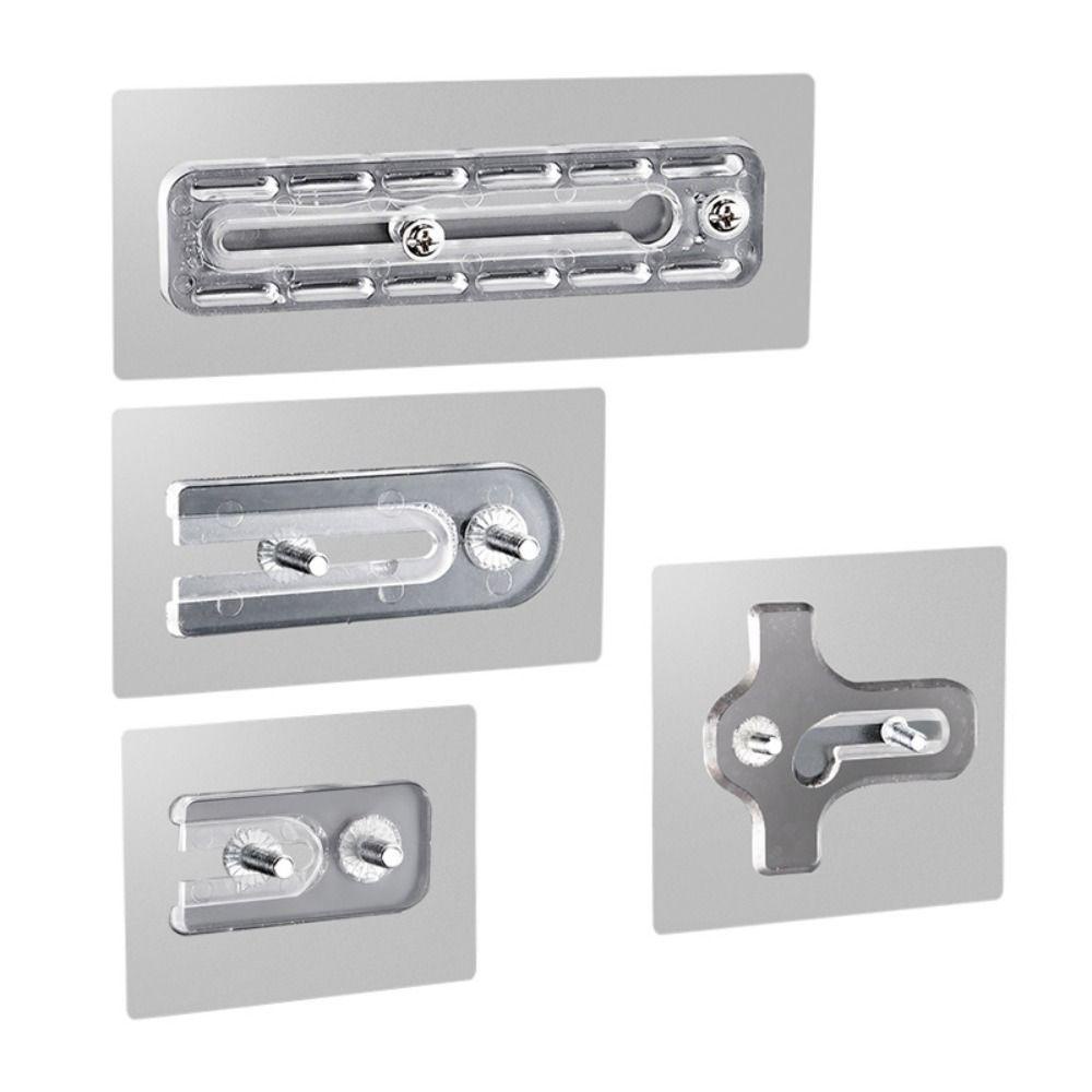 AROMA Móc Dán Tường Trong Suốt Tự Dính Có Thể Tháo Rời Cho Nhà Bếp