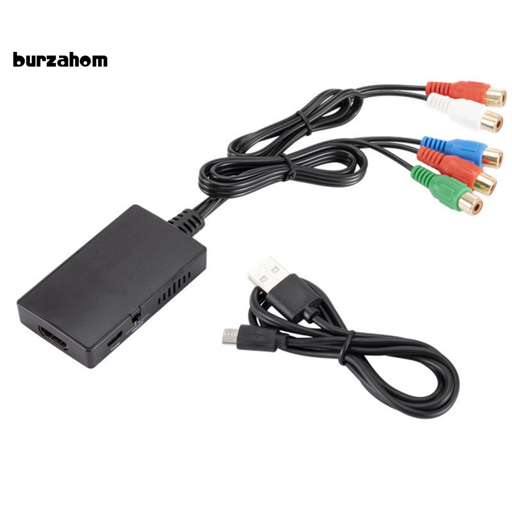 Bộ Chuyển Đổi HDMI-compatible Di Động Màu Đen Di Động Nhanh Chóng Không Bị Vón Cục Chuyển Đổi HDMI Sang YPBPR Cho Máy Chiếu