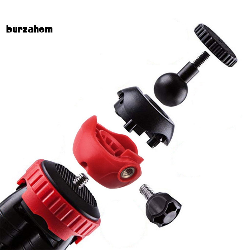 1 Bộ Giá Đỡ Ba Chân Đầu Cầu Linh Hoạt Xoay 360 Độ Ốc Vít 1 / 4 Cho Điện Thoại Dùng Ngoài Trời