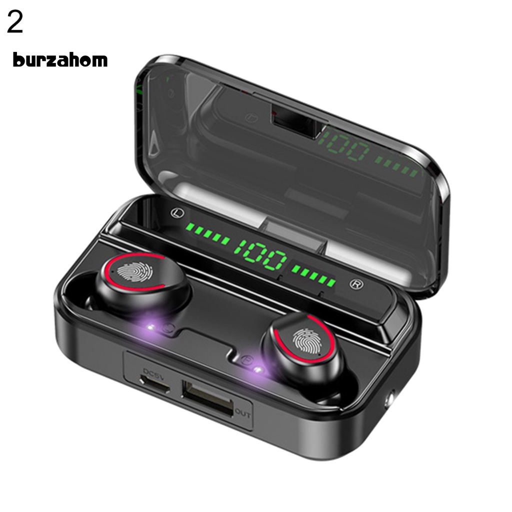 Tai Nghe Bluetooth 5.1 Không Dây Bur F9-3 Giảm Tiếng Ồn Kèm Hộp Sạc