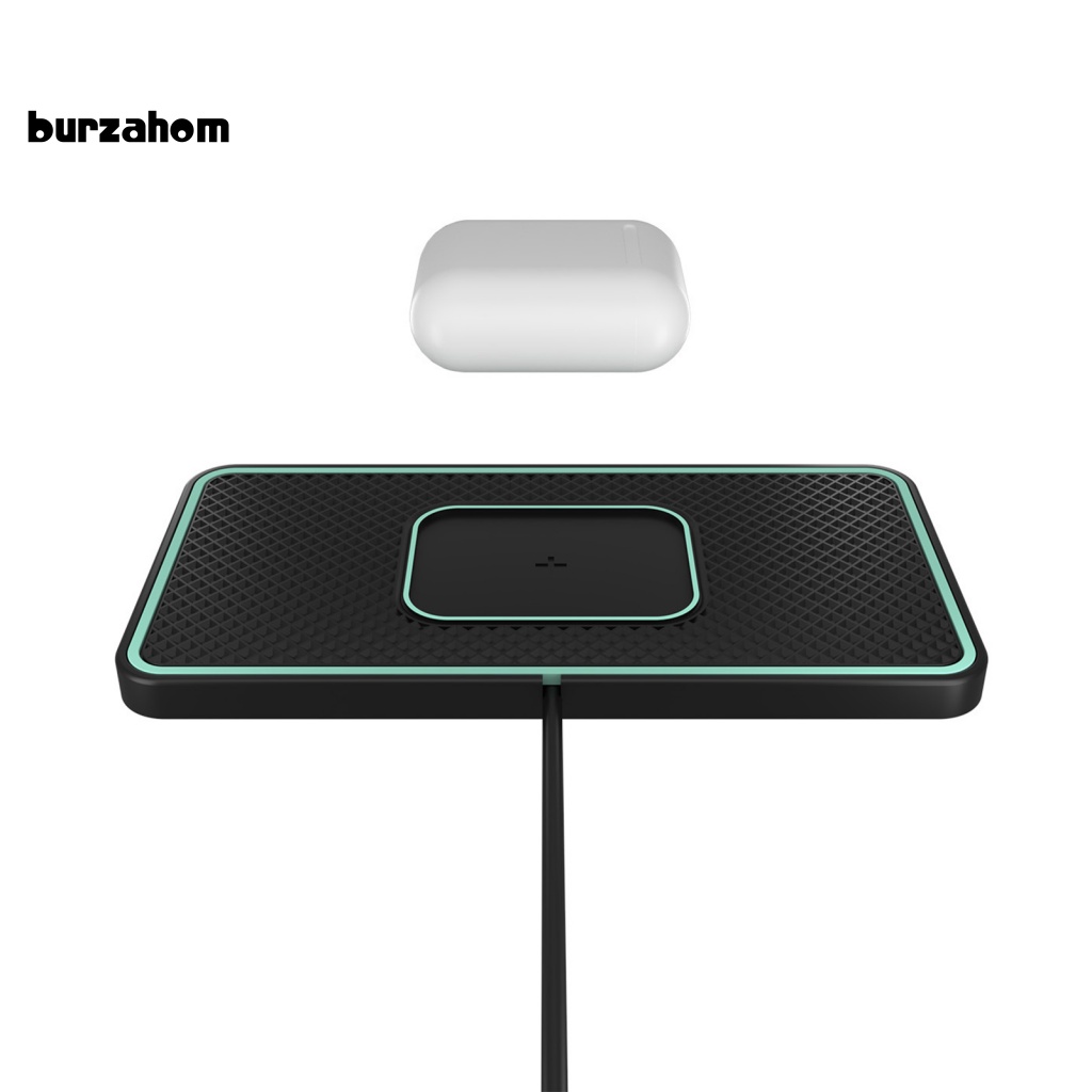 1 Bộ Đế Sạc Nhanh Không Dây QI 15W Tối Đa 2 Trong 1 Chống Trượt Có Chức Năng Sạc USB