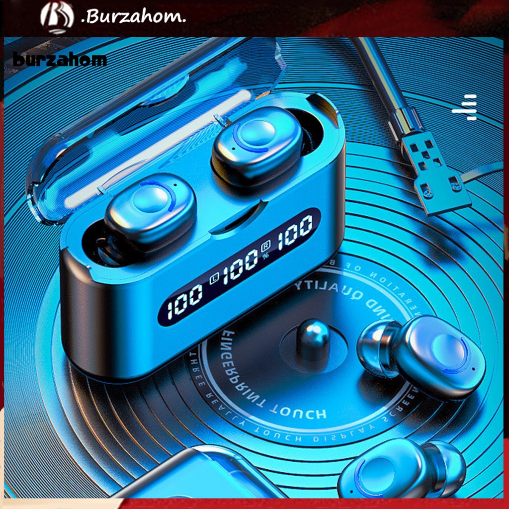 1 Cặp Tai Nghe Nhét Tai Không Dây Q8 Bluetooth 5.2 Âm Thanh Nổi Có Đèn LED Hiển Thị Thời Gian Chờ Lâu