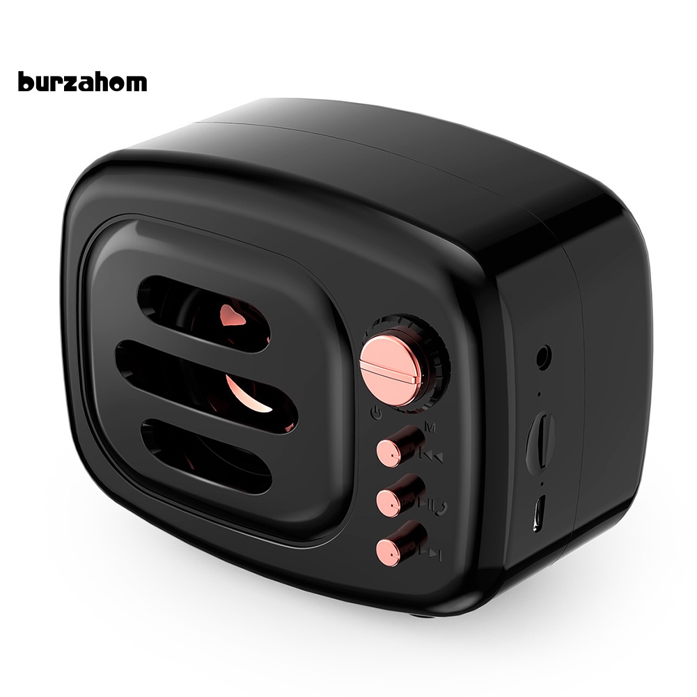 Loa Bluetooth Không Dây Hỗ Trợ Thẻ TF Phong Cách Retro Và Phụ Kiện