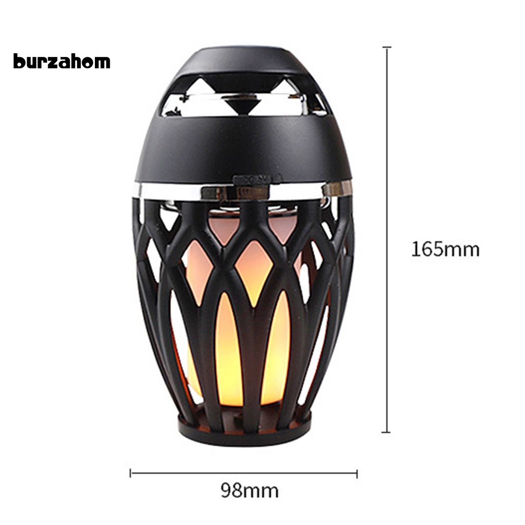 Loa Bluetooth Không Dây Âm Thanh Nổi Đa Năng Cổng Sạc USB Có Đèn LED Hình Ngọn Lửa Trang Trí Tiệc