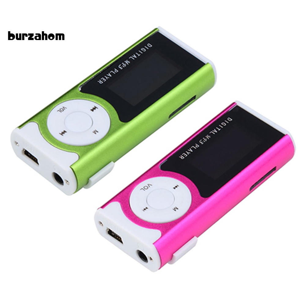 Máy Nghe Nhạc MP3 Mini Màn Hình LCD Hỗ Trợ Thẻ Nhớ Micro SD TF 16GB