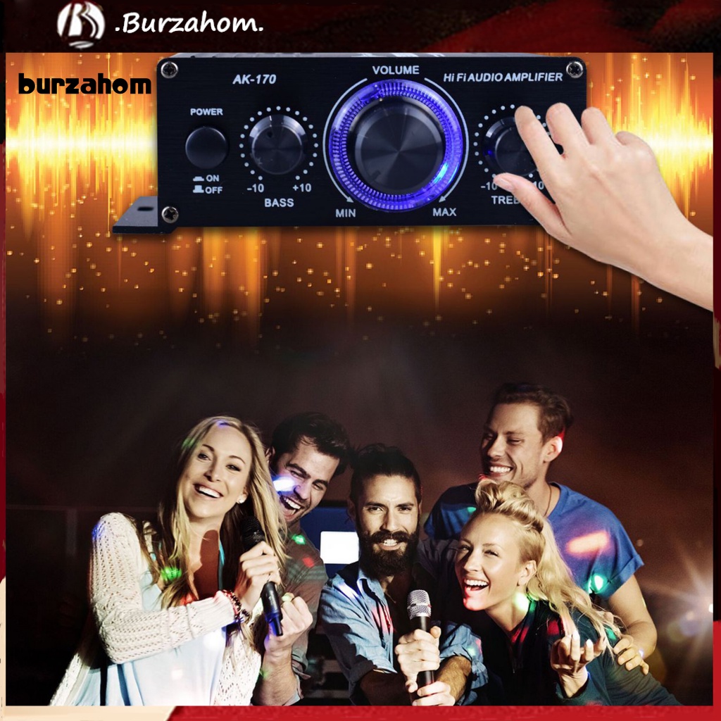 Thiết Bị Khuếch Đại Âm Thanh Mini AK170 HiFi 12V 2CH Chuyên Dụng Cho Gia Đình