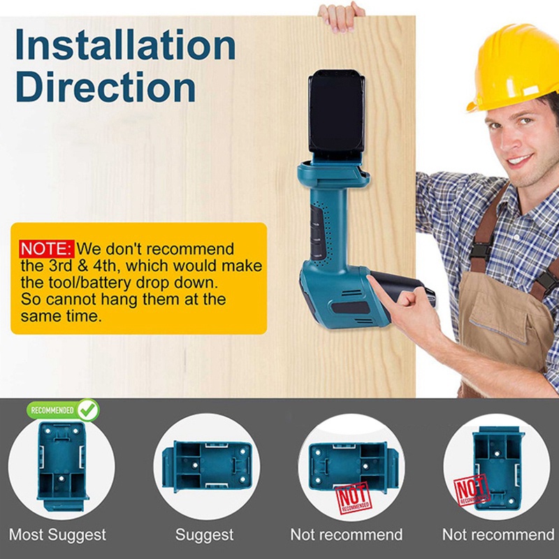 Bộ 10 Khay Đựng Pin Cho Máy Makita 18V Ốp