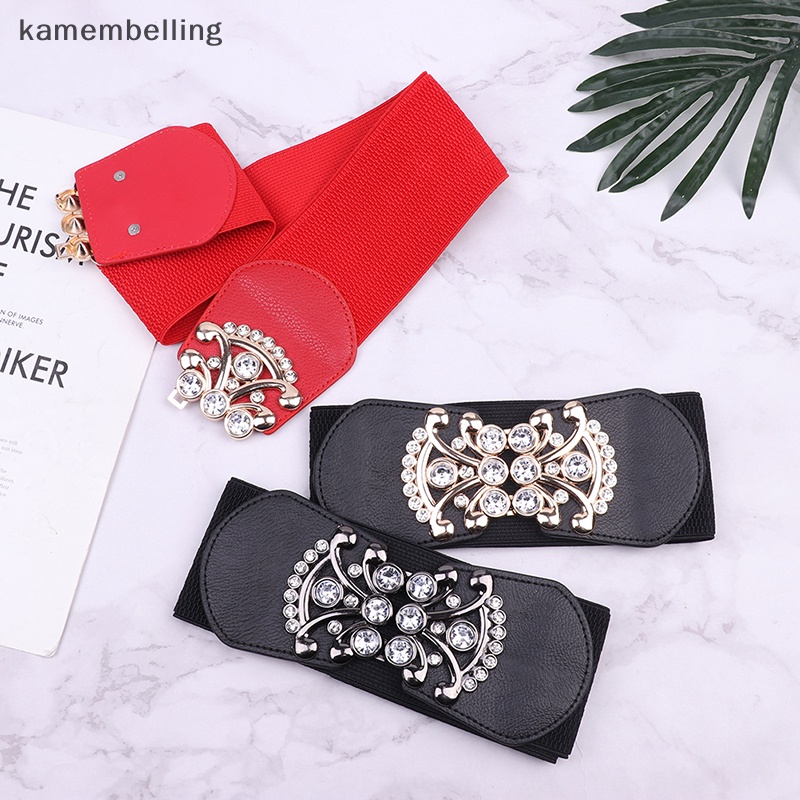 Thắt Lưng Nữ Bản Rộng Co Giãn Đính Đá Thanh Lịch