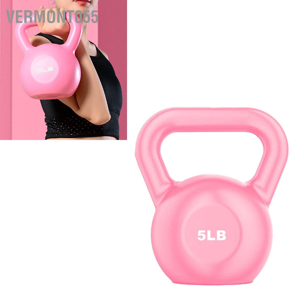 Vermont055 PE Kettlebell Trọng lượng dành cho Nam Nữ Bài tập Rèn luyện Sức mạnh Thể dục Chức năng Plyometrics