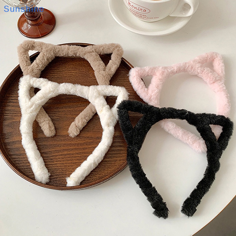 Băng Đô Tai Thỏ Lông Xù Xinh Xắn Dành Cho Nữ