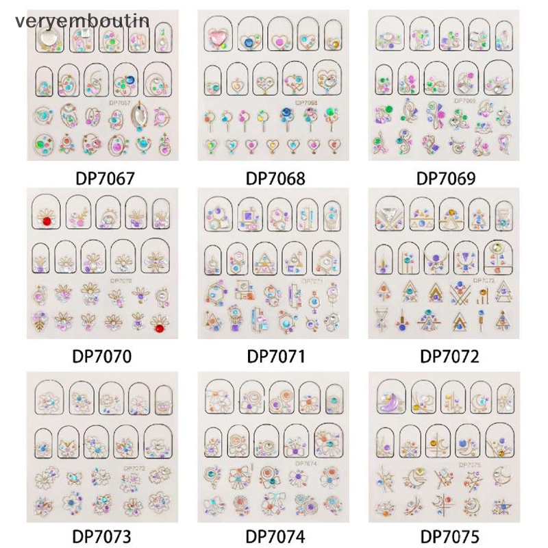 Hộp Phụ Kiện Đá 3D Đính Trang Trí Móng Tay Nghệ Thuật